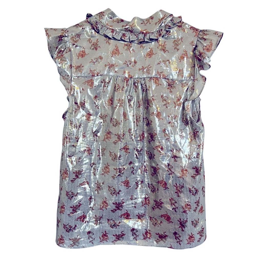 Paige Bette Top size M Ruffle Sleeve - Picture 5 of 14
